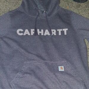 Carhartt Charcoal Purple Hoodie with Logo